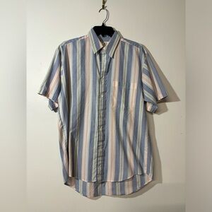 Striped Men's Short Sleeve Shirt
